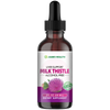 Milk Thistle Liquid Drops - Liver Cleanse Detox - Silymarin Milk Thistle Supplement for Liver Support - Silybum Marianum Seed Extract Tincture - Vegan, 2 fl oz