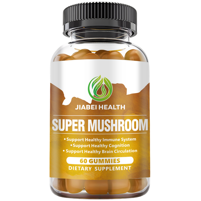 Mushroom Complex Gummies - Mushroom Supplement Vegan Gummies - Nootropic Brain Supplement, Immune Support & Stress Relief - Replace Pills & Capsules