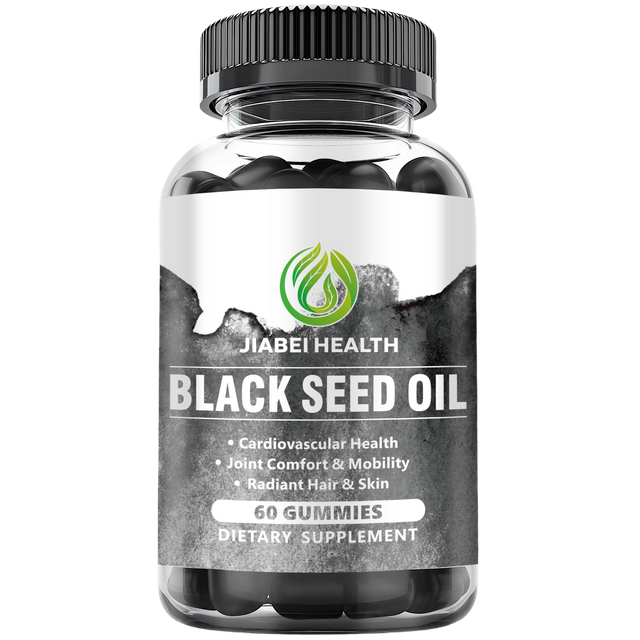 Black Seed Oil Gummies with Honey - Nigella Sativa Seeds - Black Cumin Seed Oil for Immune Support, Joints, Digestion, Hair & Skin - 60 Gummies
