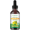 Mullein Drops for Lungs - Mullein Leaf Extract Supplement- Lung & Bronchial Cleanse for Smokers - Respiratory Health Support - As Tincture, Tea, Pills - 2 fl oz
