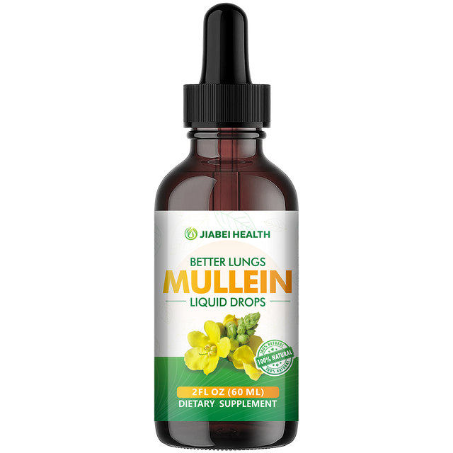 Mullein Drops for Lungs - Mullein Leaf Extract Supplement- Lung & Bronchial Cleanse for Smokers - Respiratory Health Support - As Tincture, Tea, Pills - 2 fl oz