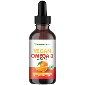 Omega 3 Liquid Vegan Drops - DHA & EPA from Algae Oil - 60 ml Dropper Bottle - Supports Heart, Brain, Eyes & Joint Health Supplement for The Whole Family