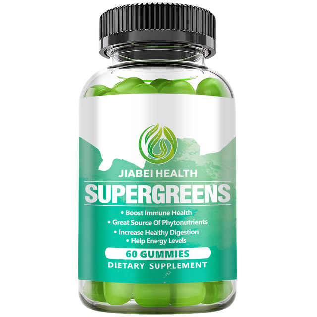 Supergreens Gummies - Daily Green Superfoods Supplement with Spinach, Broccoli, Moringa, Beet Root, Celery, Green Tea, & Acai for Immunity Support - Natural Flavor, 60 Gummies