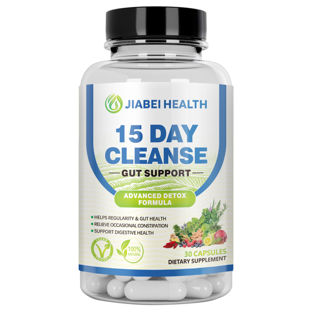 15 Day Cleanse Capules- Gut and Colon Support - Advanced Gut Cleanse Detox for Women & Men with Senna, Cascara Sagrada & Psyllium Husk - Non-GMO, 60 Capsules