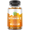 Vitamin C Gummies for Adults & Kids, Zero Sugar, Natural Antioxidants, Organic Supplement for Immune, High Absorption, Vegan, Chewable, 60 Gummies