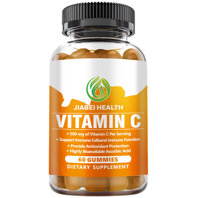Vitamin C Gummies for Adults & Kids, Zero Sugar, Natural Antioxidants, Organic Supplement for Immune, High Absorption, Vegan, Chewable, 60 Gummies