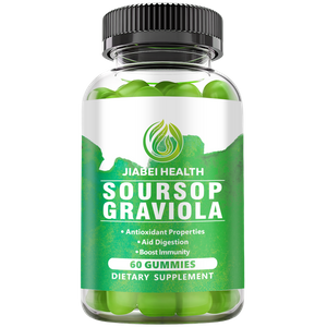 Soursop Graviola Gummies, Organic Soursop Leaves and Seeds Extract with Vitamin C, Zinc, Digestive Aid, Immune Support and Antioxidant Properties,Gluten Free, Vegan, 60 Gummies