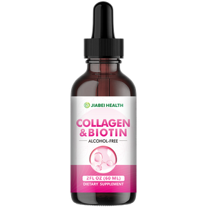 Liquid Biotin & Collagen - Vitamins for Hair Growth Support for Women & Men - Extra Strength 60000 mcg Drops - B7 Supplement - Strong Nails & Healthy Skin - 98% Faster Absorption Than Pills