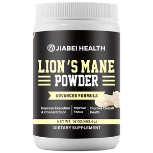 Lions Mane Powder - Organic Mushroom Extract for Cognitive Function Immune Support Brain Supplements Memory and Focus Vegan Supplement, Non-GMO Vegan