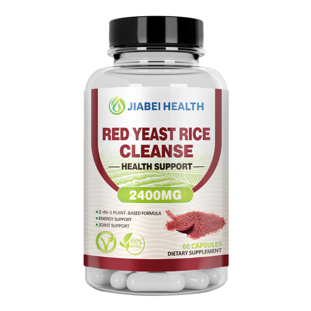 Red Yeast Rice with CoQ10 Supplement - Extra Strength Red Yeast Rice 2400 mg. Capsules with CoQ10 100mg Per Serving - Heart Health Supplement 3rd Party Tested Vegan Non-GMO & Citrinin-Free