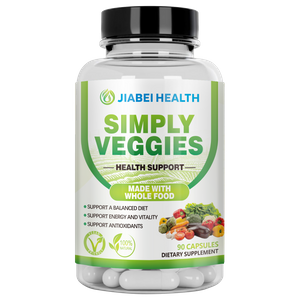 Premium Veggie Capsules, Whole Food Superfood Supplements for Balanced Nutrition, Rich in Beta-Carotene & Diverse Vegetables – Soy-Free & Naturally Energizing