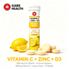 Vitamin C + Zinc + Vitamin D3 Effervescent Tablets – Lemon Flavor | Immune & Antioxidant Support | OEM/ODM Private Label