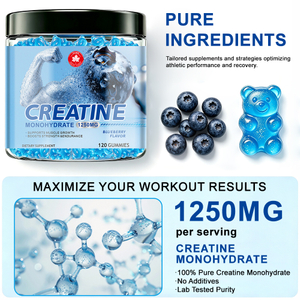 Private Label Daily Wellness Creatine Gummies – 1.5g Per Gummy for Muscle Support, Brain Health & Active Aging, OEM Customizable