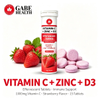 Premium Vitamin C + Zinc + Vitamin D3 Effervescent Tablets – Strawberry Flavor | Immune & Antioxidant Support | OEM/ODM Private Label