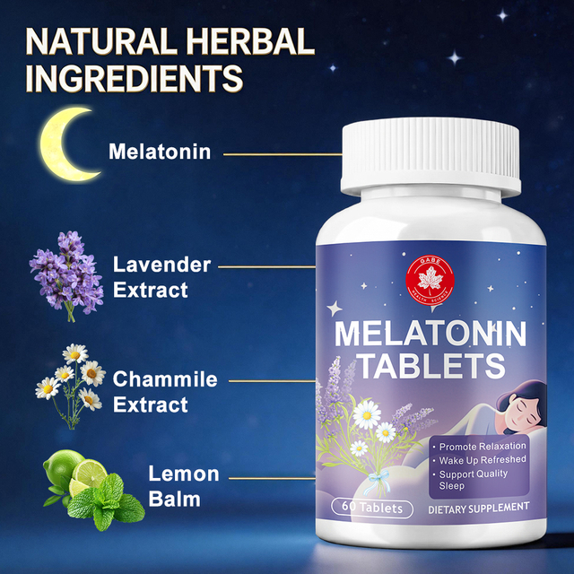 Private Label Melatonin Sleep Support Tablets – Fast-Acting Formula for Restful Nights, Jet Lag & Circadian Balance