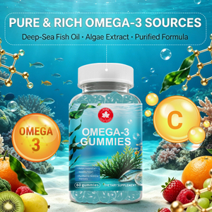 Private Label Omega 3-6-9 Gummies – Plant-Based DHA Formula for Heart, Brain & Immune Health, Private Label Ready