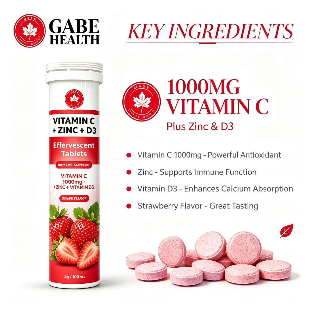 Effervescent tablet dissolving into a refreshing daily supplement drink