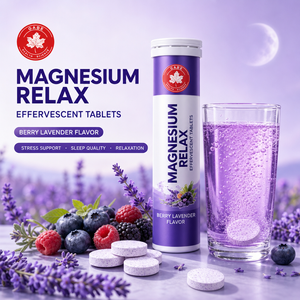 Private Label Magnesium Relax Effervescent Tablets – Magnesium Supplement for Relaxation, Sleep & Muscle Support | OEM/ODM Custom Formula