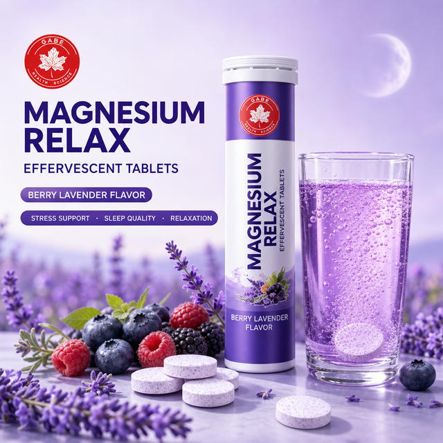 Private Label Magnesium Relax Effervescent Tablets – Magnesium Supplement for Relaxation, Sleep & Muscle Support | OEM/ODM Custom Formula