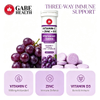 Vitamin C + Zinc + Vitamin D3 Effervescent Tablets – Grape Flavor | Immune & Antioxidant Support | OEM/ODM Private Label