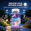 Private Label Premium Melatonin Gummies with L-Theanine & Chamomile – Sleep Support Blend, OEM Customizable