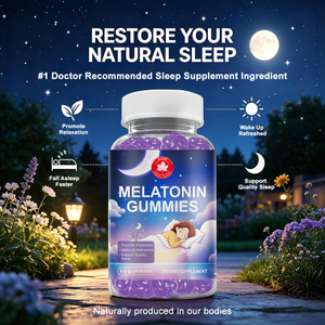 Private Label Premium Melatonin Gummies with L-Theanine & Chamomile – Sleep Support Blend, OEM Customizable