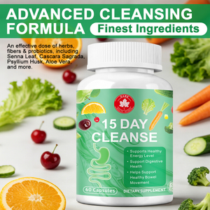 Private Label 15-Day Gentle Colon Cleanse Capsules – Digestive Support, Bloating Relief & Natural Detox