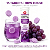 Vitamin C + Zinc + Vitamin D3 Effervescent Tablets – Grape Flavor | Immune & Antioxidant Support | OEM/ODM Private Label