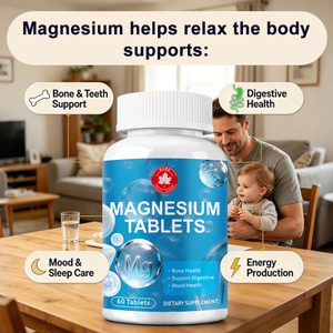 Private Label Triple Magnesium Complex Tablets – Glycinate, Citrate & Malate Blend for Sleep, Muscle & Stress Support